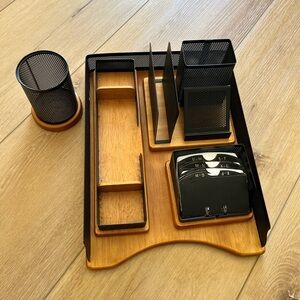 Desktop 5 piece organizer set
